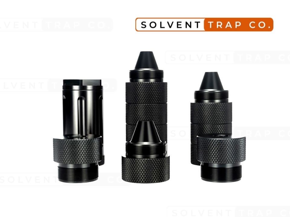 7075 Billet Type III Anodized Aluminum Adaptive Solvent Trap™ (AST) - 1/2×28" + 5/8×24" Included  